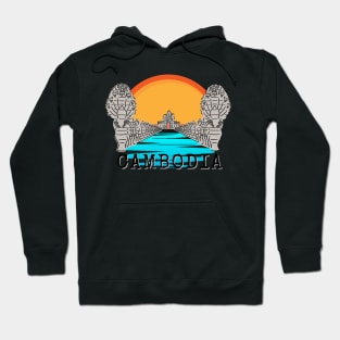 Angkor Thom Majesty: Cambodia's Ancient Wonder -- Sunset Edition V3 Hoodie